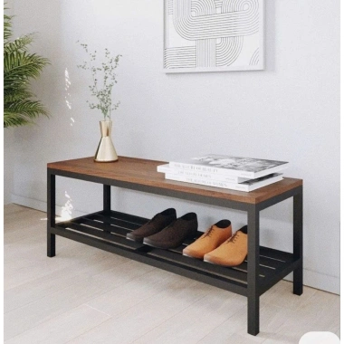 Kệ để giày dép vintage gỗ MDF cao cấp - kệ decor có ghế ngồi nhỏ gọn, giá ưu đãi 330.000đ 9 Kệ để giày dép vintage gỗ MDF cao cấp - kệ decor có ghế ngồi nhỏ gọn, giá ưu đãi 330.000đ 9