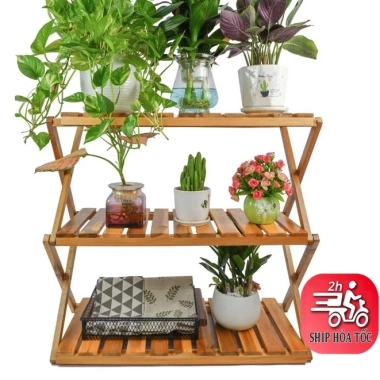 Kệ Để Giày Gỗ 3 Tầng 100% Keo Tự Nhiên - Xuất khẩu Châu Âu, Giá ưu đãi 254.000 VND