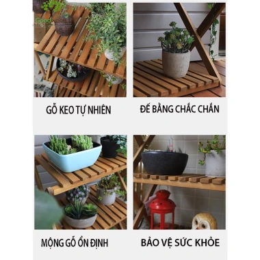 Kệ Để Giày Gỗ 3 Tầng 100% Keo Tự Nhiên - Xuất khẩu Châu Âu, Giá ưu đãi 254.000 VND