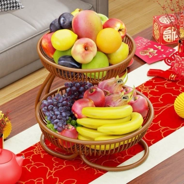 Kệ để hoa quả bánh kẹo bằng thép đa tầng, chắc chắn, giá chỉ 225.000₫ giảm mạnh