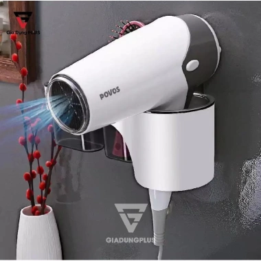 Kệ Để Máy Sấy Tóc Dán Tường Hai Ngăn Đựng Đồ - Tiện Ích, Giá Ưu Đãi 107.800₫ 4