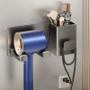 Kệ để máy sấy tóc DANLE dán tường nhôm hàng không, tặng keo dán, chỉ 90.000₫