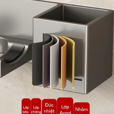 Kệ để máy sấy tóc DANLE dán tường nhôm hàng không, tặng keo dán, chỉ 90.000₫ 7 Kệ để máy sấy tóc DANLE dán tường nhôm hàng không, tặng keo dán, chỉ 90.000₫ 7