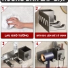 Kệ để máy sấy tóc DANLE dán tường nhôm hàng không, tặng keo dán, chỉ 90.000₫ 9