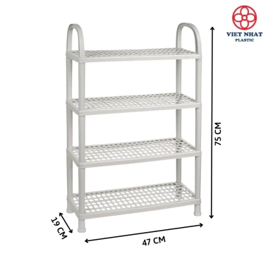 Kệ dép 3-4 tầng Hokori - Nhựa chịu lực, nhẹ gọn, dễ tháo lắp, chỉ 70.200₫