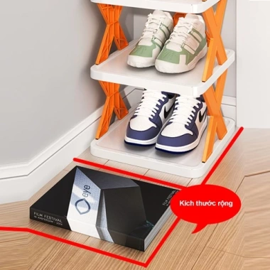 Kệ dép chữ X 5 tầng gấp gọn đa năng - Tiết kiệm không gian, đựng giày dép đa dạng, chỉ 35.000đ 9