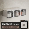 Kệ Đồ Gia Vị Dính Tường 3 Ngăn + Thìa, Hộp Chống ẩm Mốc Cao Cấp - Giá 98k 9
