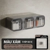 Kệ Đồ Gia Vị Dính Tường 3 Ngăn + Thìa, Hộp Chống ẩm Mốc Cao Cấp - Giá 98k 10