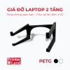 Kệ Đỡ Laptop 2 Tầng PETG Tản Nhiệt 4KG - Giá Đỡ Macbook Nâng Máy Ngang Tầm Mắt, 84.000₫