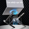 Kệ Đỡ Laptop Nhôm Tản Nhiệt Có Quạt Làm Mát Siêu Êm, Gập Gọn, Điều Chỉnh 7 Cấp, Chống Trượt - Giá Ưu Đãi 210.000₫ 9