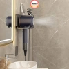 Kệ Đỡ Máy Sấy Tóc Dán Tường Nhựa PP Không Khoan Kèm Hộc Lưu Trữ Lược 4