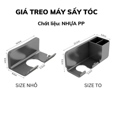 Kệ đỡ máy sấy tóc treo tường đa năng nhựa chịu lực, tiện lợi, bền chắc - Giá 15.900đ 9 Kệ đỡ máy sấy tóc treo tường đa năng nhựa chịu lực, tiện lợi, bền chắc - Giá 15.900đ 9