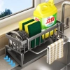 Kệ Đồ Rửa Chén Bát Thép Không Gỉ - Giá Đựng Đồ Rửa Bát tích hợp giá treo khăn tiện lợi, chỉ 59.000 VND 3