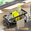 Kệ Đồ Rửa Chén Bát Thép Không Gỉ - Giá Đựng Đồ Rửa Bát tích hợp giá treo khăn tiện lợi, chỉ 59.000 VND 7
