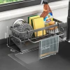 Kệ Đồ Rửa Chén Bát Thép Không Gỉ - Giá Đựng Đồ Rửa Bát tích hợp giá treo khăn tiện lợi, chỉ 59.000 VND 10