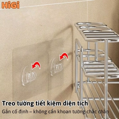 Kệ đựng bàn chải đánh răng gắn tường inox chống gỉ - Thiết kế tối giản, chia ngăn rõ ràng, nhỏ gọn, tiện lợi cho phòng tắm 7