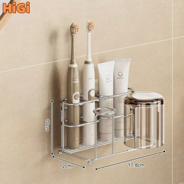 Kệ đựng bàn chải đánh răng gắn tường inox chống gỉ - Thiết kế tối giản, chia ngăn rõ ràng, nhỏ gọn, tiện lợi cho phòng tắm 10