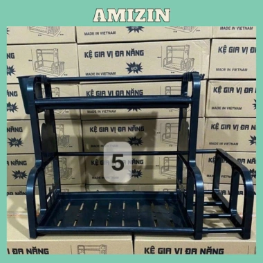 Kệ Đựng Gia Vị 2 Tầng Chữ B Tiện Ích Nhà Bếp - Giá chỉ 49.500₫