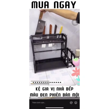 Kệ Đựng Gia Vị 2 Tầng Chữ B Tiện Ích Nhà Bếp - Giá chỉ 49.500₫