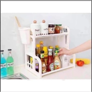 Kệ đựng gia vị 2 tầng đa năng – Gọn gàng, ngăn nắp, không gian bếp gọn, 33.900₫