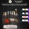 Kệ đựng gia vị 3 ngăn 2 tầng - Khay hành tỏi, tặng miếng dán, chỉ 10.000₫