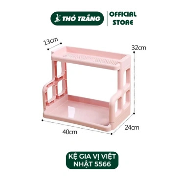 Kệ đựng gia vị nhựa 2 tầng 9.111 - Gọn gàng, tiết kiệm không gian bếp, giá 28.777 VND 4
