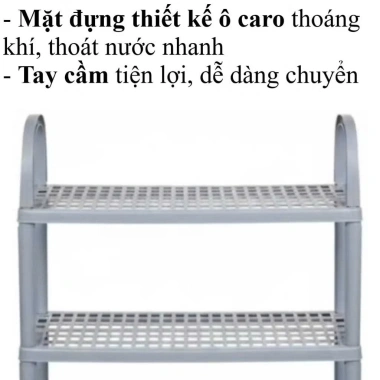 Kệ đựng giày dép nhựa Việt Nhật 5.503/4 - Chắc chắn, gọn gàng, 75.000đ 4