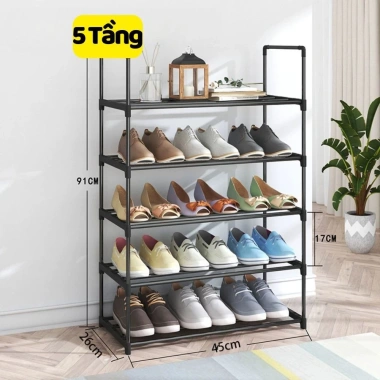 Kệ đựng giày dép thép cao cấp, gấp gọn 3-5 tầng tùy chỉnh, giá chỉ 88.000₫ 7 Kệ đựng giày dép thép cao cấp, gấp gọn 3-5 tầng tùy chỉnh, giá chỉ 88.000₫ 7