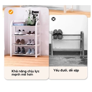 Kệ Đựng Giày SPACEMADER Đa Năng 3‑5 Tầng Tiện Lợi, Lắp Ráp, Giữ Gọn Giày Dép - 85.000₫