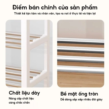 Kệ Đựng Giày SPACEMADER Đa Năng 3‑5 Tầng Tiện Lợi, Lắp Ráp, Giữ Gọn Giày Dép - 85.000₫