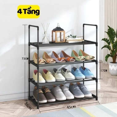 Kệ Đựng Giày Thép Cao Cấp Gấp Gọn MODERN - Giá Để Giày 3/4/5 Tầng, Tiết Kiệm Diện Tích, Bền Đẹp