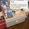 Kệ đựng mỹ phẩm 25cm trắng tủ 15 ô khay son tiện lợi cho trang điểm giảm 21% 3