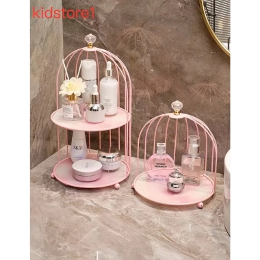 Kệ Đựng Mỹ Phẩm Lồng Chim 1-2 Tầng - Trang Trí Nhà Cửa, Đựng Nước Hoa, Giá 170k 8