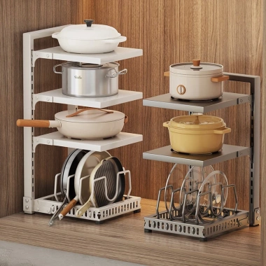 Kệ Gầm Bếp YKA 3-5 Tầng Đa Năng, Có Ngăn Chảo Nồi, Thiết Kế Chill, Giá Ưu Đãi 135k 6