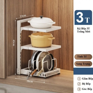 Kệ Gầm Bếp YKA 3-5 Tầng Đa Năng, Có Ngăn Chảo Nồi, Thiết Kế Chill, Giá Ưu Đãi 135k 8