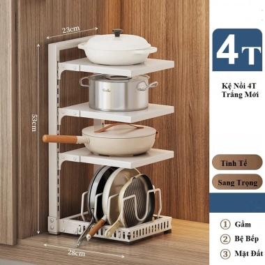 Kệ Gầm Bếp YKA 3-5 Tầng Đa Năng, Có Ngăn Chảo Nồi, Thiết Kế Chill, Giá Ưu Đãi 135k 10