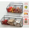 Kệ gắn tường thép sơn tĩnh điện để hành tỏi, tặng miếng dán gia vị - Chỉ 22.000