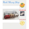 Kệ gắn tường thép sơn tĩnh điện để hành tỏi, tặng miếng dán gia vị - Chỉ 22.000 3