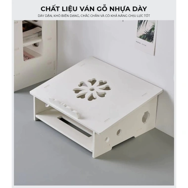 Kệ giá để Laptop tản nhiệt thông minh gỗ nhựa composite Decor IG420 - Giá ưu đãi 114.000₫