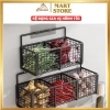 Kệ gia vị nhà bếp, nhà tắm ZIN.GEE – Lưới thép sơn tĩnh điện, tặng miếng dán, chỉ 10.000₫
