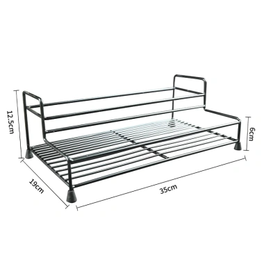 Kệ Gia Vị Sắt Sơn Tĩnh Điện - Đỡ hũ, lọ, chai dầu ăn, nước mắm, Giá 80.000 giảm từ 97.600 4 Kệ Gia Vị Sắt Sơn Tĩnh Điện - Đỡ hũ, lọ, chai dầu ăn, nước mắm, Giá 80.000 giảm từ 97.600 4