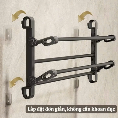 Kệ Giày Đế Gập Gọn Gắn Tường Không Cần Khoan - Tiện Dụng, Giá 75.000₫ 5