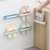 Kệ Giày Dép 3 in 1 Thông Minh Treo Tường Gấp Gọn Dán Tường H186 - Giá 24,500₫ 3