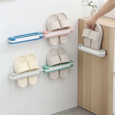Kệ Giày Dép 3 in 1 Treo Tường Gấp Gọn H186 - Giá 24.500₫, Tiết kiệm không gian 3