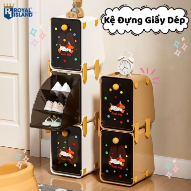 Kệ Giày Dép 3 Ngăn Đa Năng - Hộp Đựng Hiện Đại, Bền Đẹp, Lắp Đặt Dễ Dàng, Gọn Nhẹ 209k