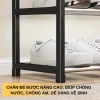 Kệ giày dép 4/5 tầng inox không gỉ đa năng, decor nhà cửa, lắp ráp dễ dàng, gập gọn - 71.900đ 3