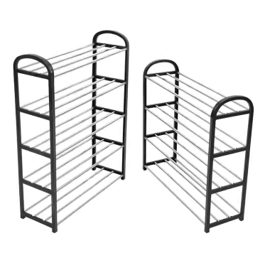 Kệ giày dép 4/5 tầng inox không gỉ đa năng, decor nhà cửa, lắp ráp dễ dàng, gập gọn - 71.900đ