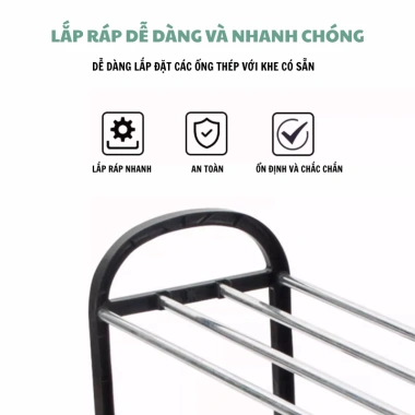 Kệ giày dép 4/5 tầng inox không gỉ đa năng, decor nhà cửa, lắp ráp dễ dàng, gập gọn - 71.900đ 7 Kệ giày dép 4/5 tầng inox không gỉ đa năng, decor nhà cửa, lắp ráp dễ dàng, gập gọn - 71.900đ 7