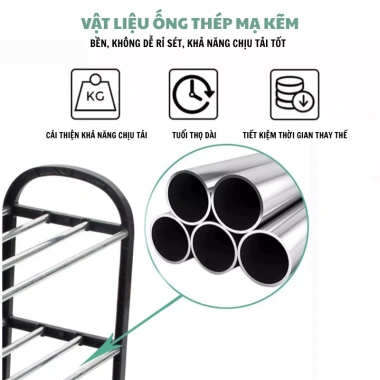 Kệ giày dép 4/5 tầng inox không gỉ đa năng, decor nhà cửa, lắp ráp dễ dàng, gập gọn - 71.900đ 8 Kệ giày dép 4/5 tầng inox không gỉ đa năng, decor nhà cửa, lắp ráp dễ dàng, gập gọn - 71.900đ 8