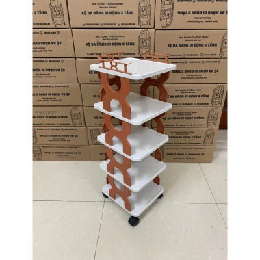 Kệ Giày Dép 5 Tầng Gấp Gọn, Bánh Xe Di Động – Tiện Lợi, Mọi Không Gian, 59.000₫ 8